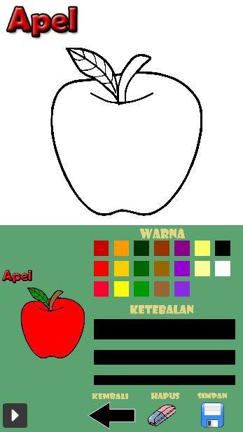 Detail Gambar Buah Apel Untuk Diwarnai Nomer 36