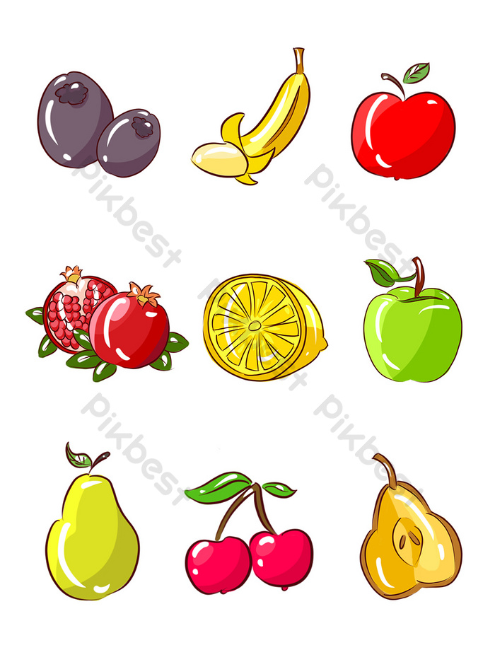 Detail Gambar Buah Sayur Ilustrasi Macam Desin Stiker Dinding Nomer 5