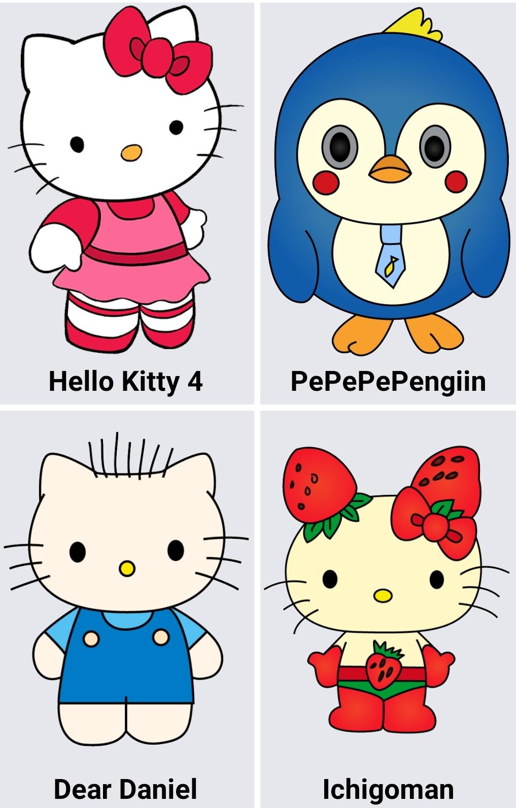 Detail Gambar Buat Menggambar Cartoon Hello Kitty Nomer 43