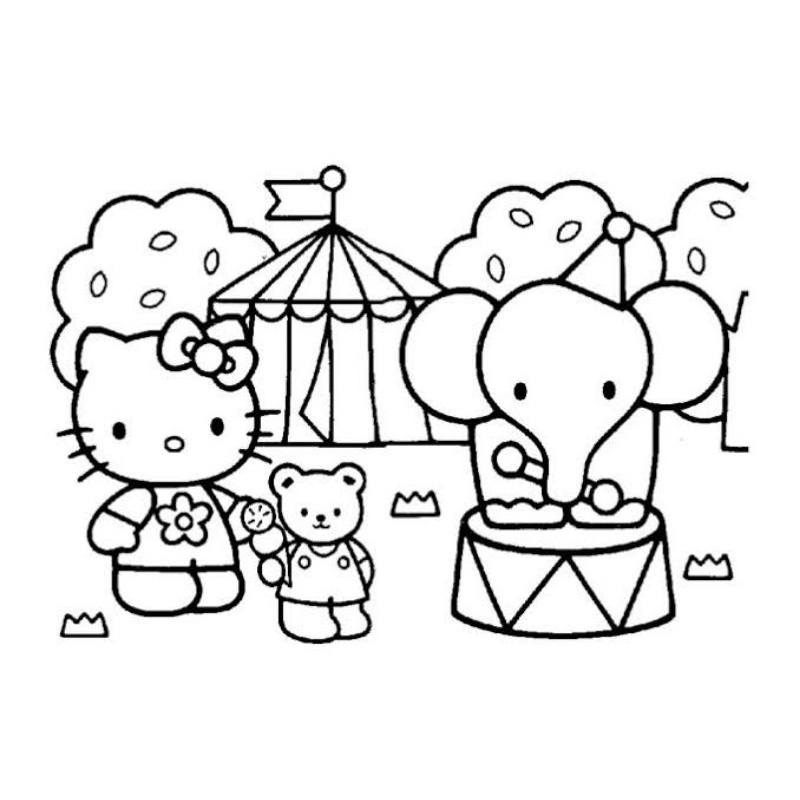 Detail Gambar Buat Menggambar Cartoon Hello Kitty Nomer 45