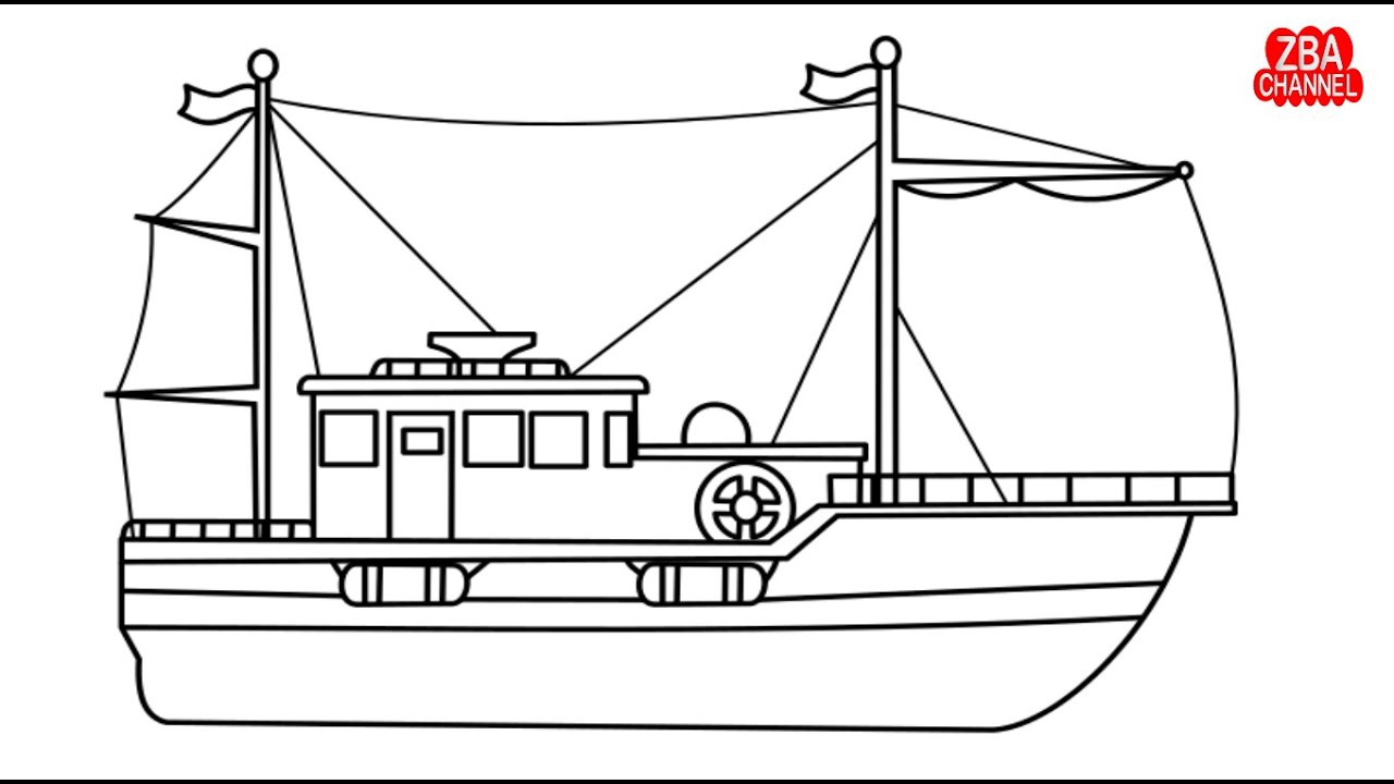 Detail Gambar Buat Mewarnai Kapal Nomer 3