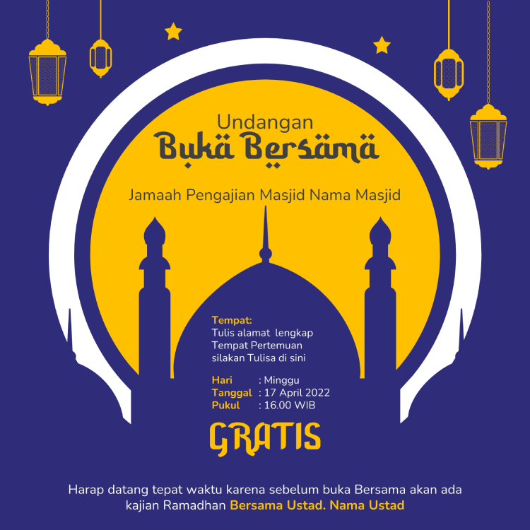 Detail Gambar Bukber Untuk Banner Background Lebaran Nomer 43