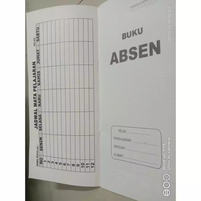 Detail Gambar Buku Absen Nomer 21