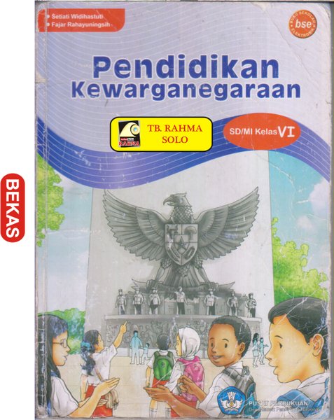 Detail Gambar Buku Pendidikan Kewarganegaraan Untuk Sdmi Kelas Vi Nomer 6