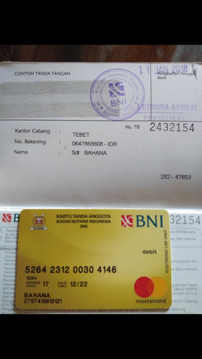 Detail Gambar Buku Tabungan Bni Nomer 43