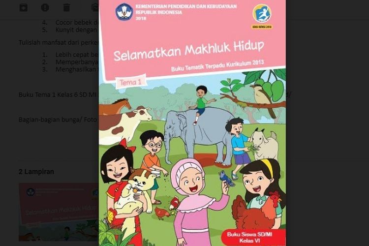 Detail Gambar Buku Tema 1 Kelas 6 Nomer 15