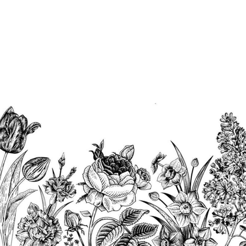 Detail Gambar Bunga Hitam Putih Untuk Undangan Nomer 21