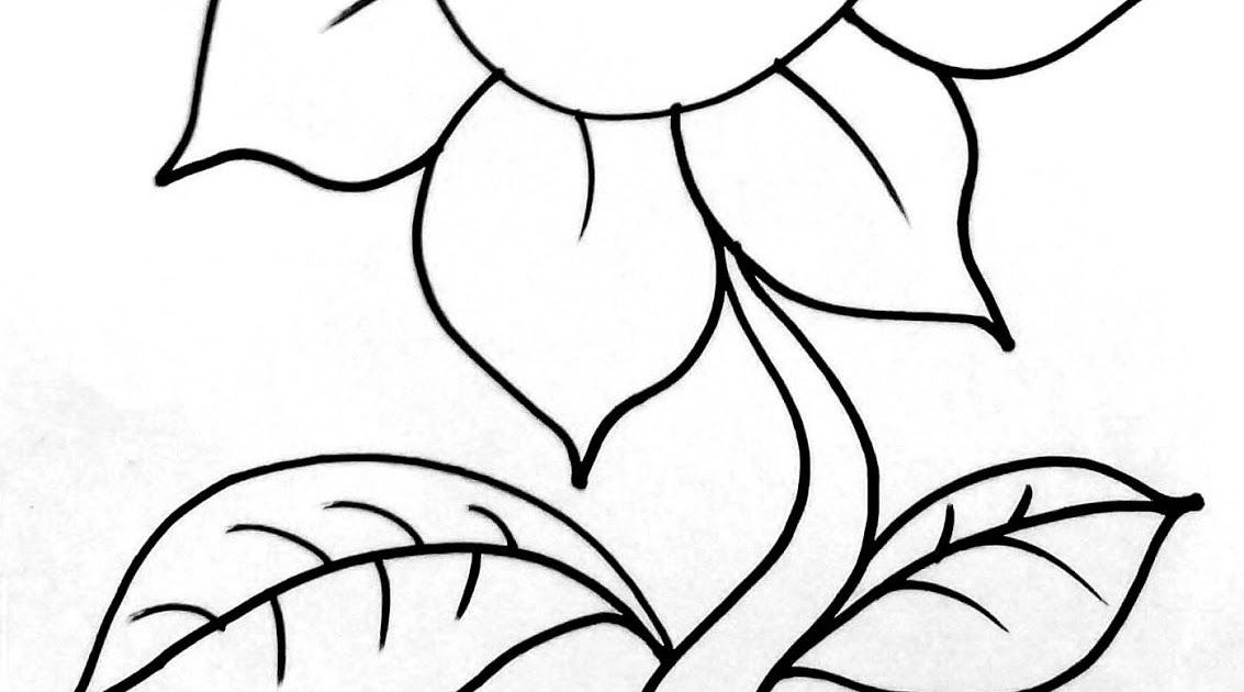 Detail Gambar Bunga Matahari Untuk Di Warnai Nomer 26