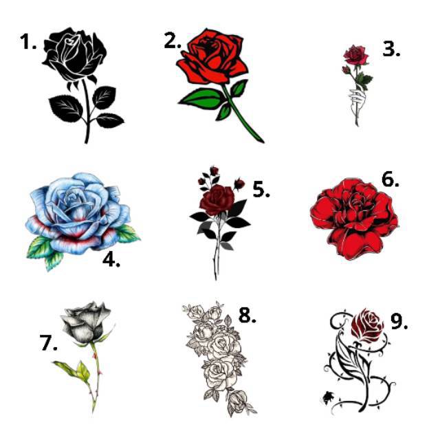 Detail Gambar Bunga Mawar Untuk Tato Nomer 3