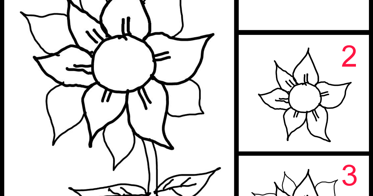 Detail Gambar Bunga Mudah Untuk Anak Tk Nomer 42