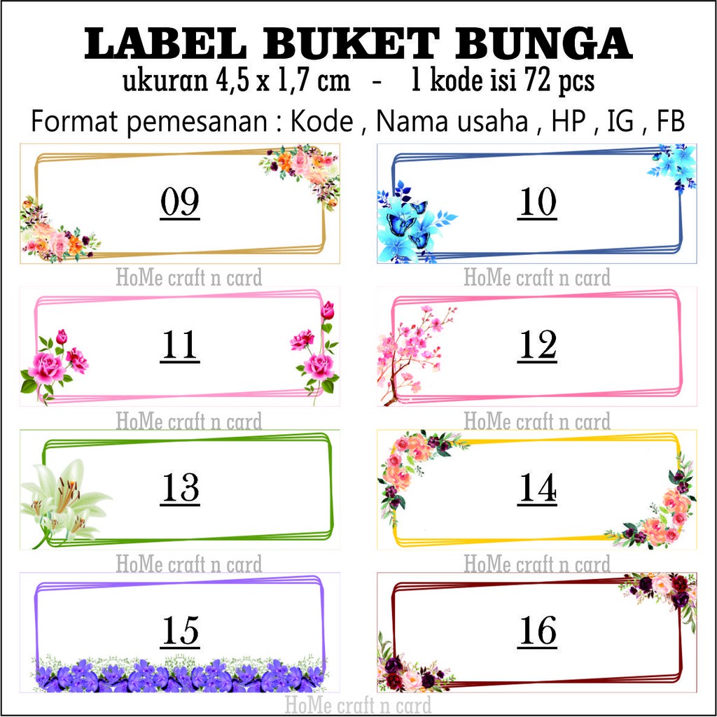 Detail Gambar Bunga Untuk Label Nama Nomer 24