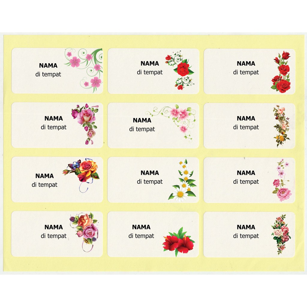 Detail Gambar Bunga Untuk Label Nama Undangan Nomer 11