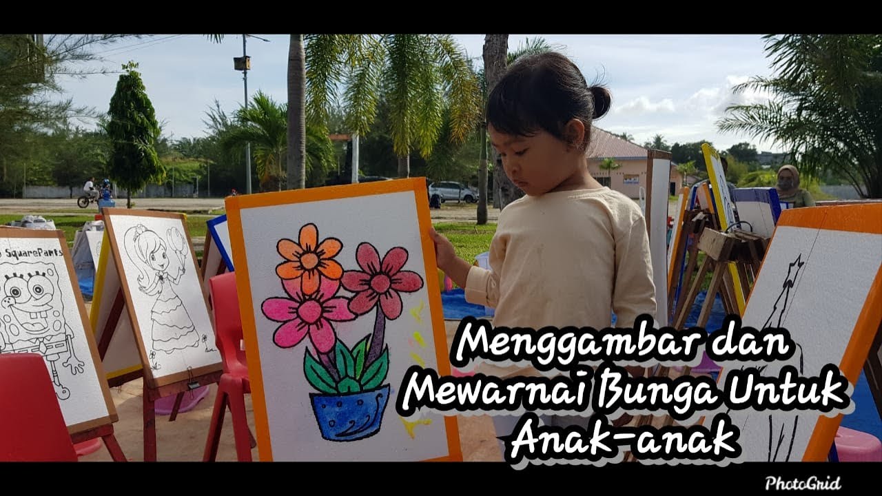 Detail Gambar Bunga Untuk Mewarnai Anak Paud Nomer 48