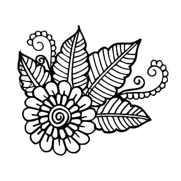 Detail Gambar Bunga Vektor Hitam Putih Nomer 6