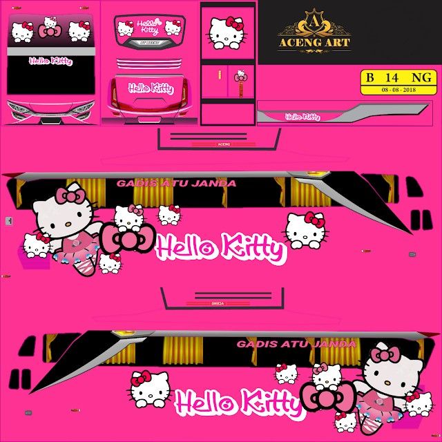 Detail Gambar Bus Simulator Hello Kitty Nomer 2