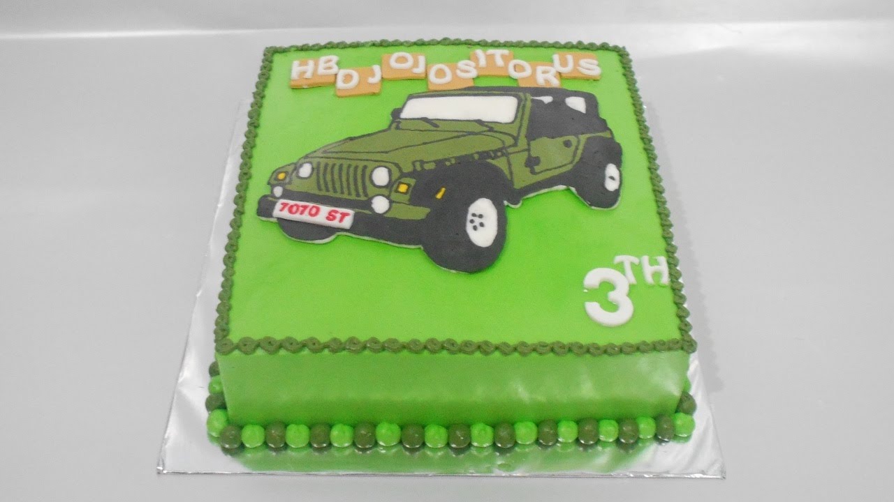 Detail Gambar Cake Mobil Cars Buttercream Nomer 12