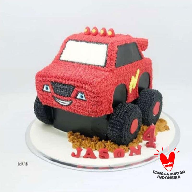 Detail Gambar Cake Mobil Cars Buttercream Nomer 34