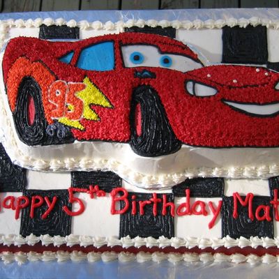 Detail Gambar Cake Mobil Cars Buttercream Nomer 40