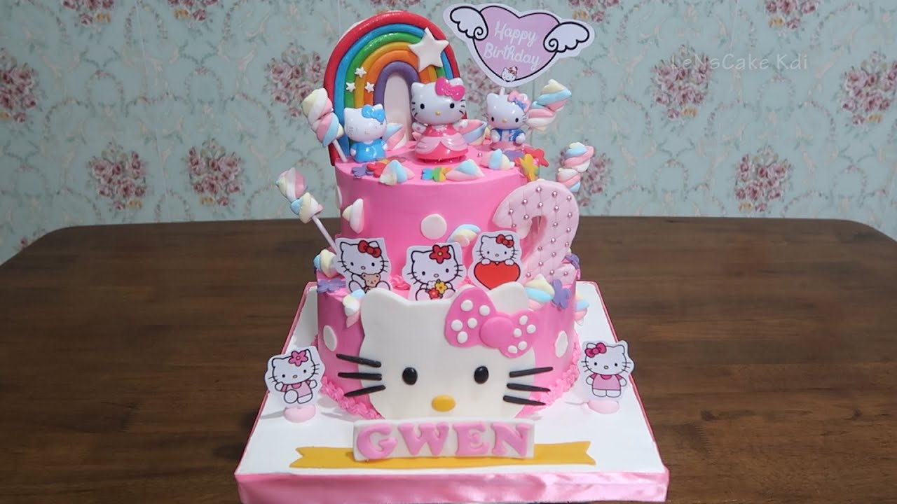 Detail Gambar Cake Ulang Tahun Hello Kitty Nomer 3