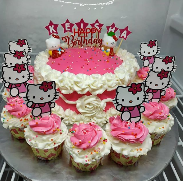 Detail Gambar Cake Ulang Tahun Hello Kitty Nomer 51