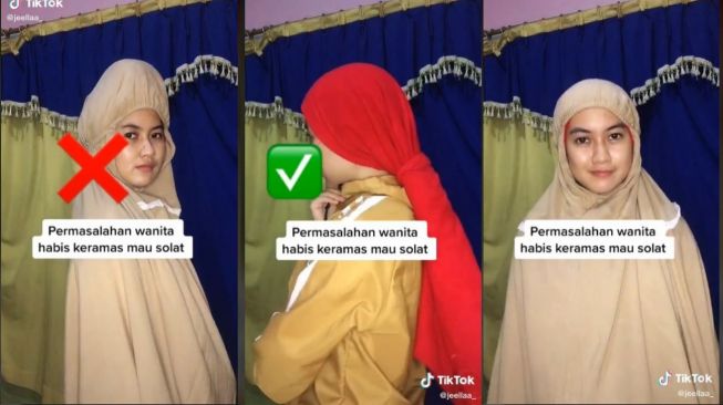 Detail Gambar Cara Memakai Mukena Yang Benar Nomer 15