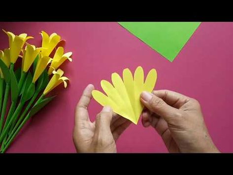 Detail Gambar Cara Membuat Bunga Dari Kertas Lipat Nomer 15