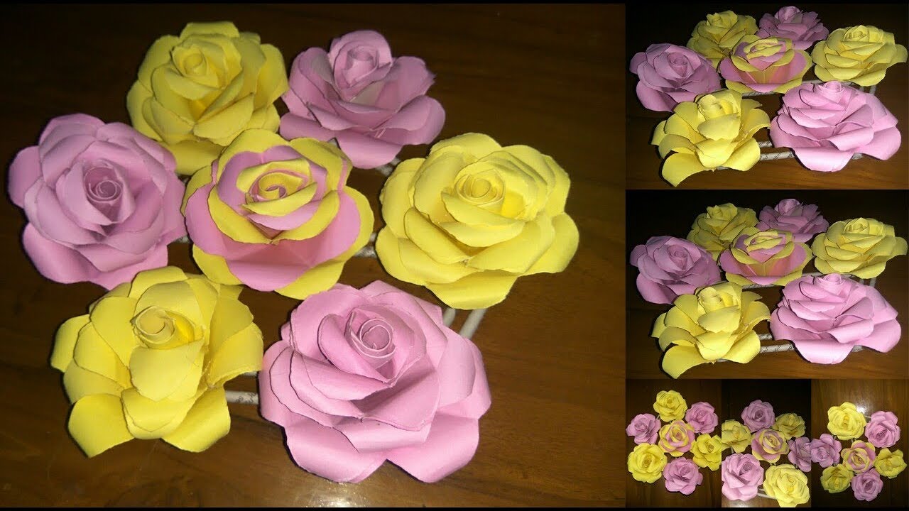 Gambar Cara Membuat Bunga Mawar Dari Kertas Karton - KibrisPDR