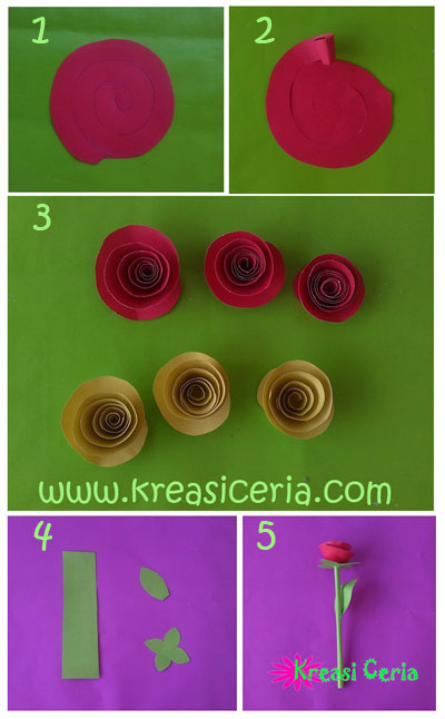 Detail Gambar Cara Membuat Bunga Mawar Dari Kertas Origami Nomer 20