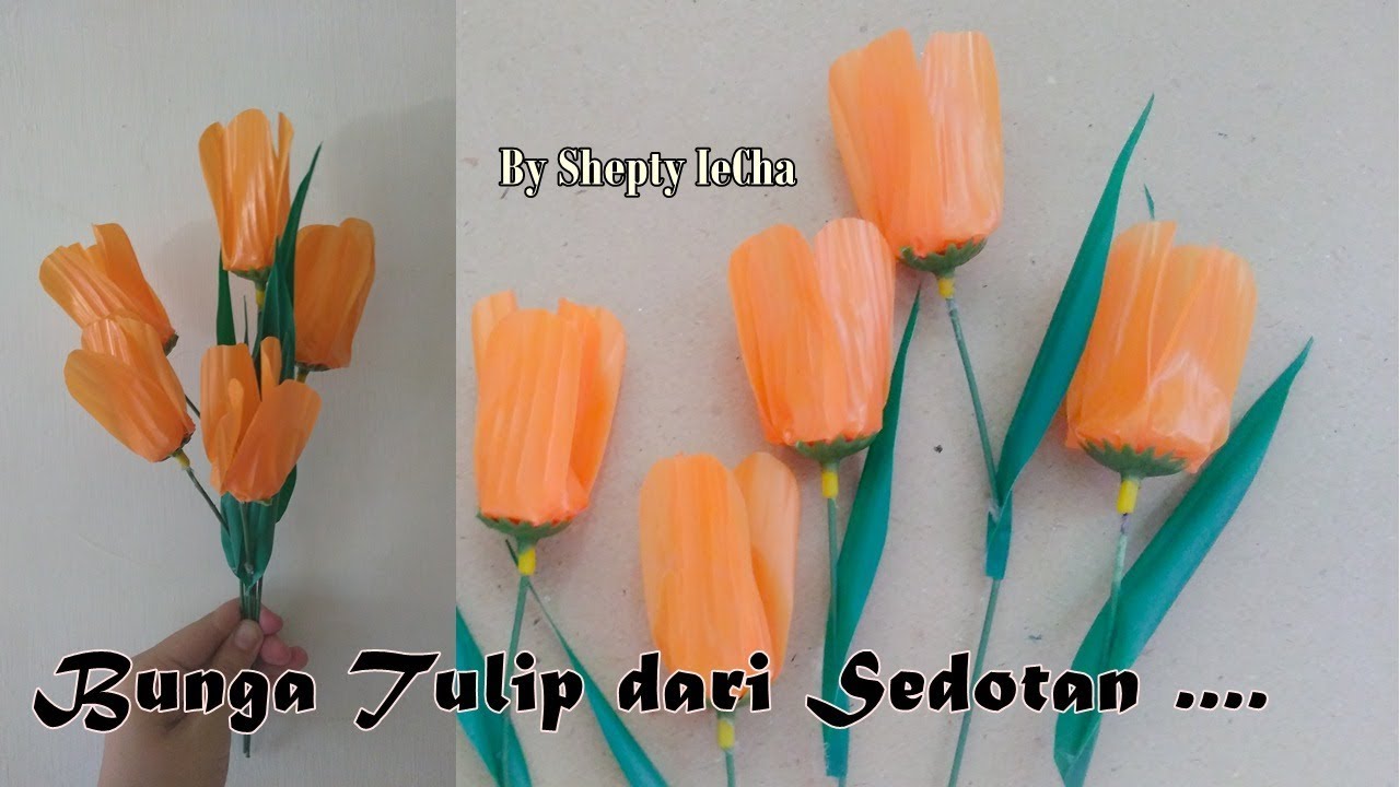 Detail Gambar Cara Membuat Bunga Tulip Dari Sedotan Nomer 3