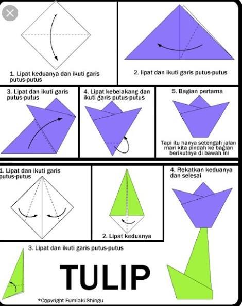 Detail Gambar Cara Membuat Bunga Tulip Dari Sedotan Nomer 49