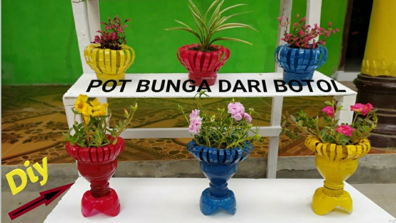 Detail Gambar Cara Membuat Pot Bunga Dari Botol Bekas Nomer 24