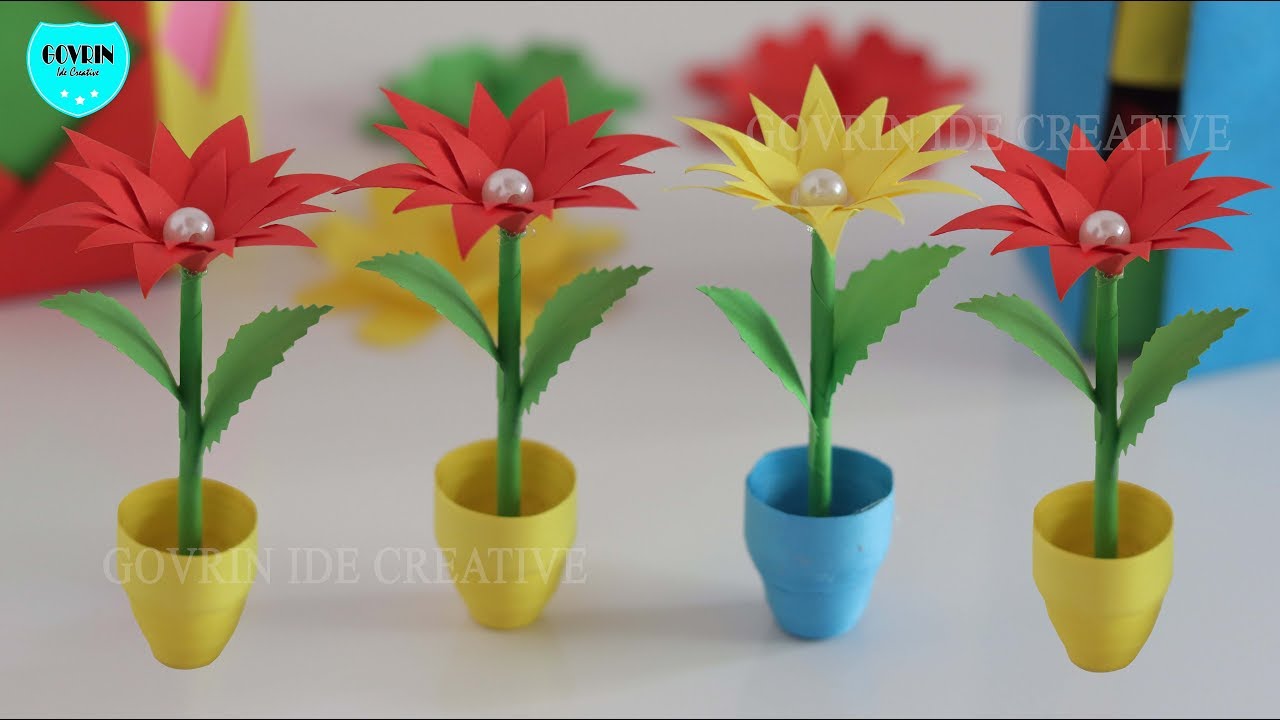 Detail Gambar Cara Membuat Pot Bunga Dari Kertas Nomer 5