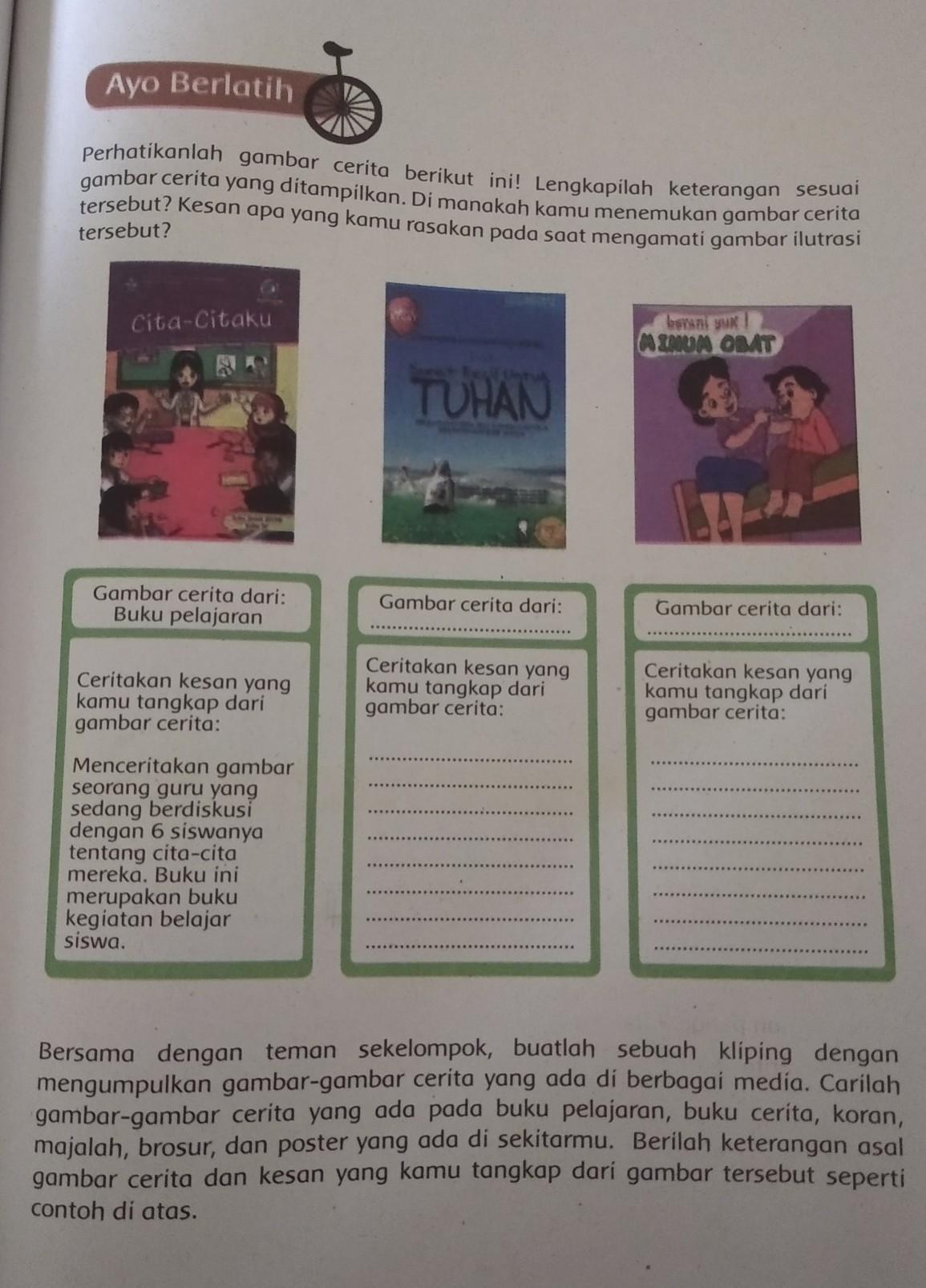 Detail Gambar Cerita Dari Buku Pelajaran Nomer 7