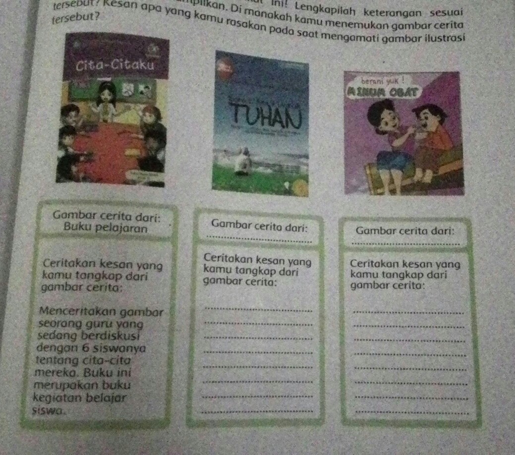 Detail Gambar Cerita Dari Buku Pelajaran Nomer 8