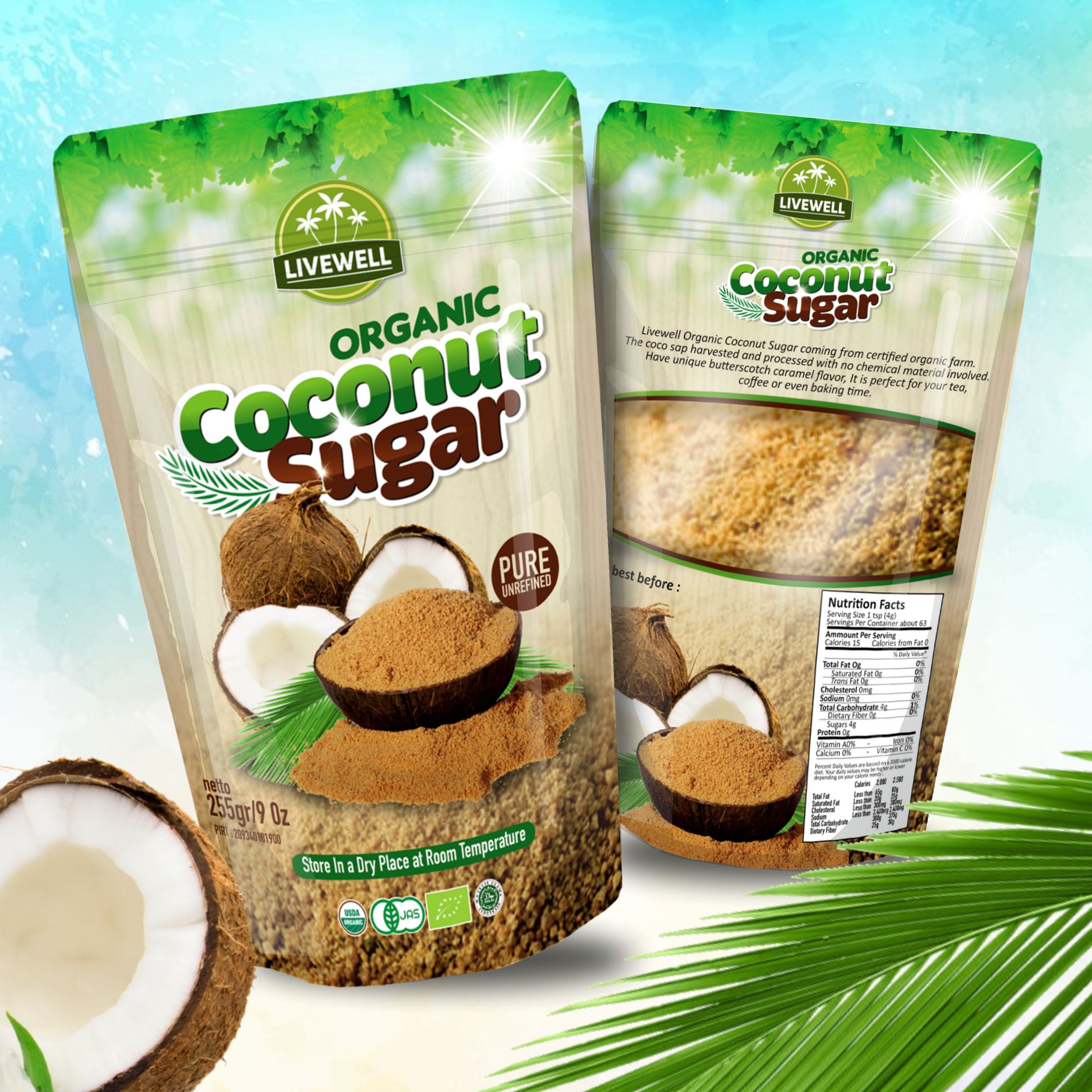 Detail Gambar Coconut Sugar Packing Nomer 22