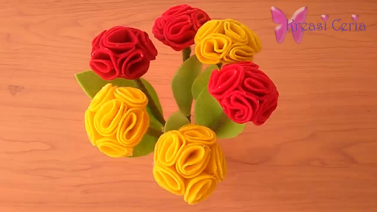 Detail Gambar Dan Cara Membuat Bunga Dari Kain Flanel Nomer 35