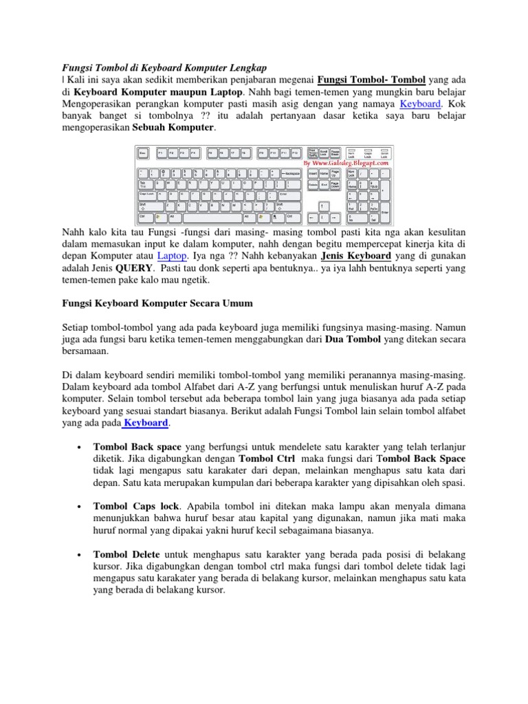 Detail Gambar Dan Fungsi Keyboard Komputer Nomer 38