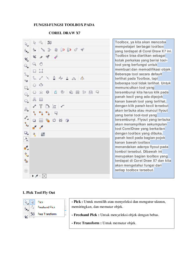 Detail Gambar Dan Fungsi Toolbox Pada Corel Draw Nomer 2