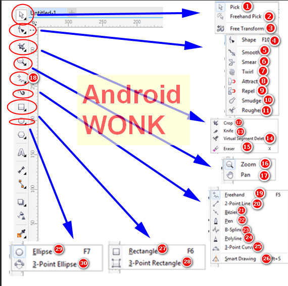 Detail Gambar Dan Fungsi Toolbox Pada Corel Draw Nomer 14