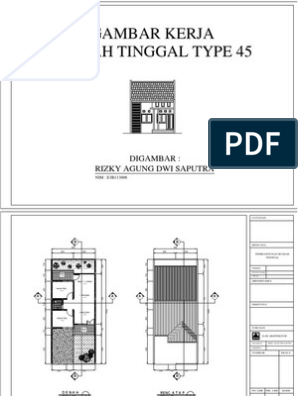 Detail Gambar Denah Rumah Beserta Tampak Depan Gambar Detail Pondasi Rumah Nomer 40