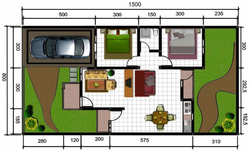 Detail Gambar Denah Rumah Buat Peta Nomer 14