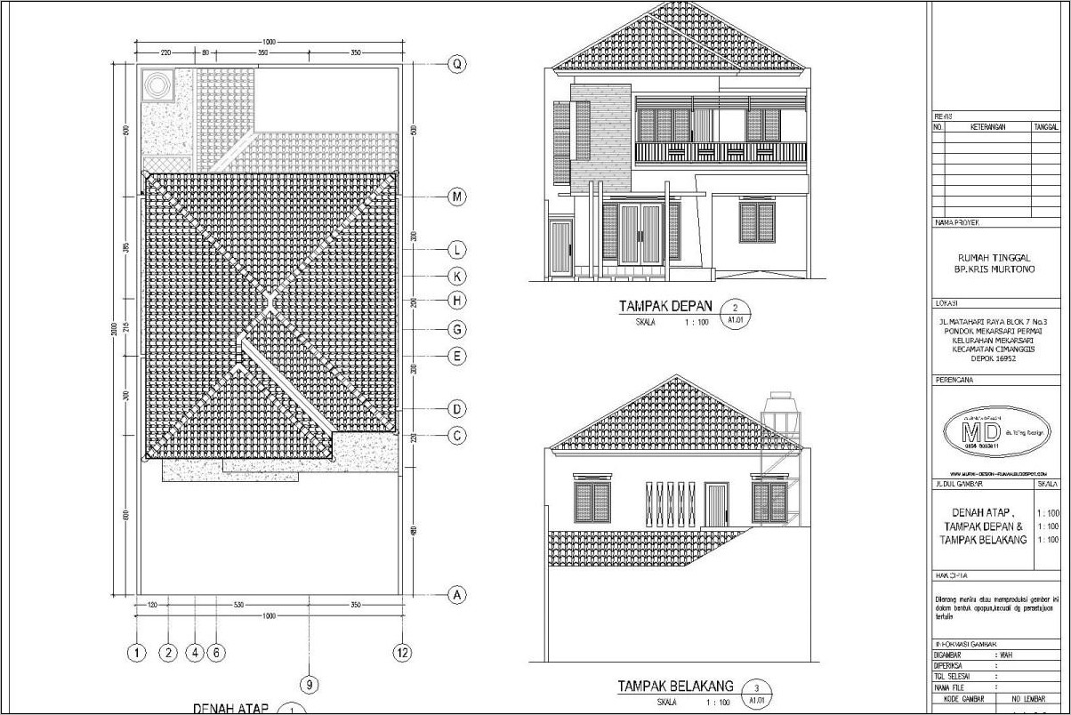 Detail Gambar Denah Rumah Dan Tampak Depannya Nomer 11