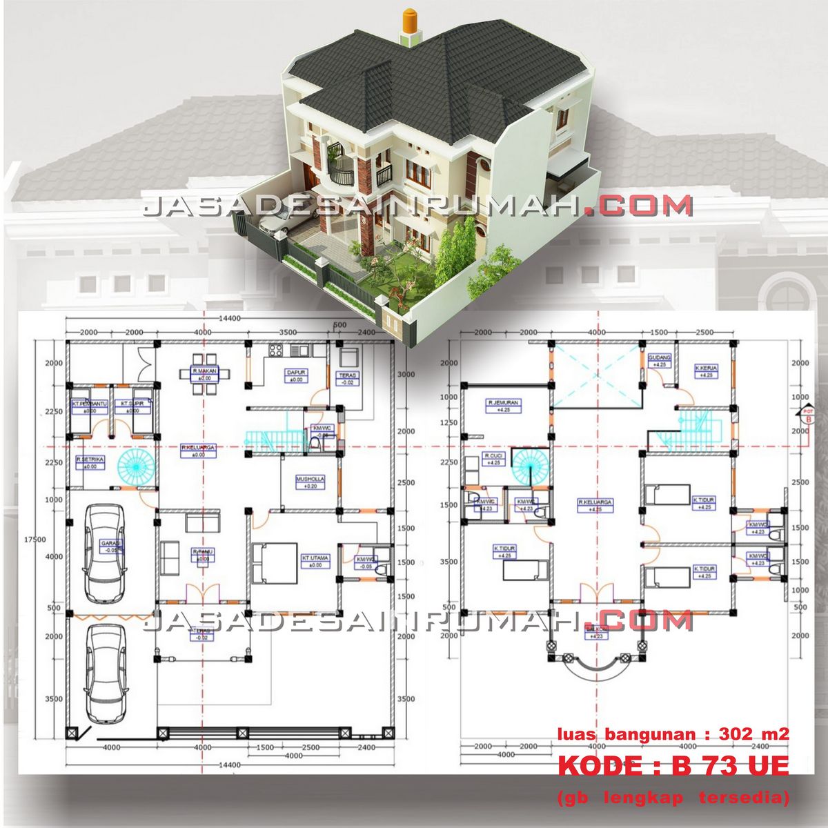 Detail Gambar Denah Rumah Mewah Koleksi Nomer 9