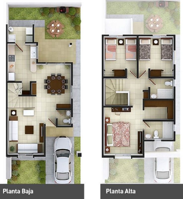 Detail Gambar Denah Rumah Minimalis 2 Lantai Nomer 45