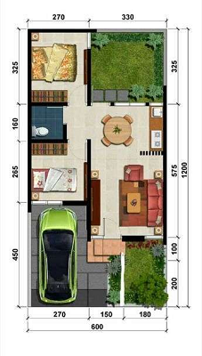 Detail Gambar Denah Rumah Minimalis 6 X Nomer 29