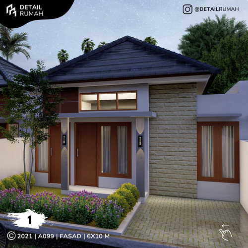 Detail Gambar Denah Rumah Minimalis 6 X Nomer 31