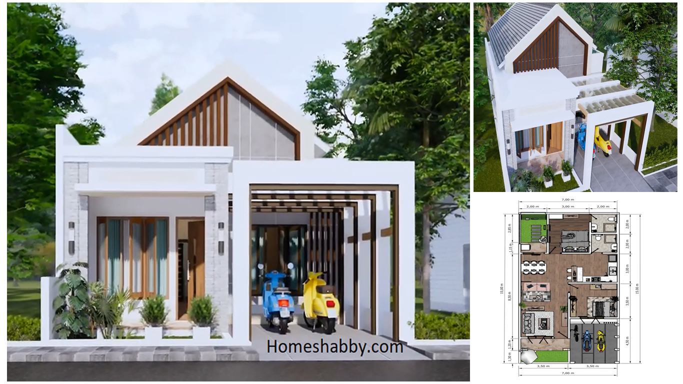 Detail Gambar Denah Rumah Minimalis 7 X 15 2 Lantai Nomer 43