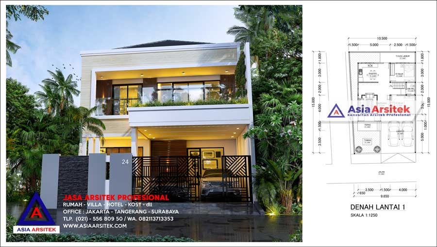 Detail Gambar Denah Rumah Minimalis 7 X 15 2 Lantai Nomer 45