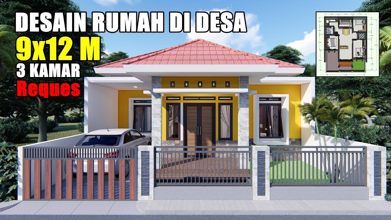 Detail Gambar Denah Rumah Minimalis 9x12 Nomer 2