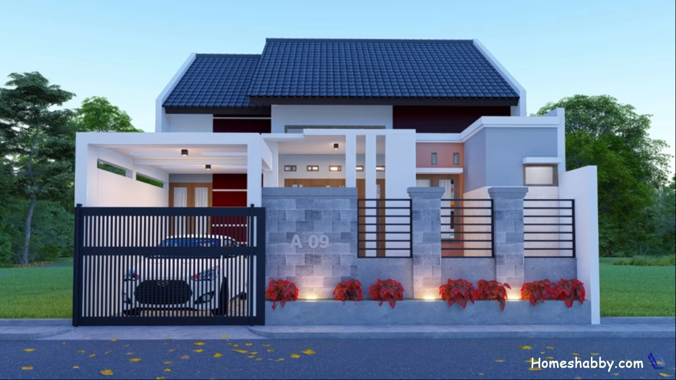Gambar Denah Rumah Minimalis 9x12 48+ Koleksi Gambar